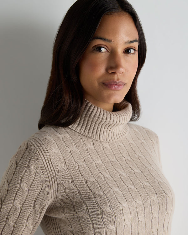 Women's Adelyn Cable Roll Cashmere Jumper 5