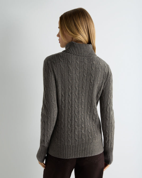 Women's Adelyn Cable Roll Cashmere Jumper 4