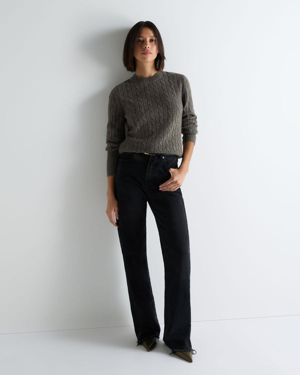 Women's Adelyn Cable Round Neck Cashmere Jumper 3