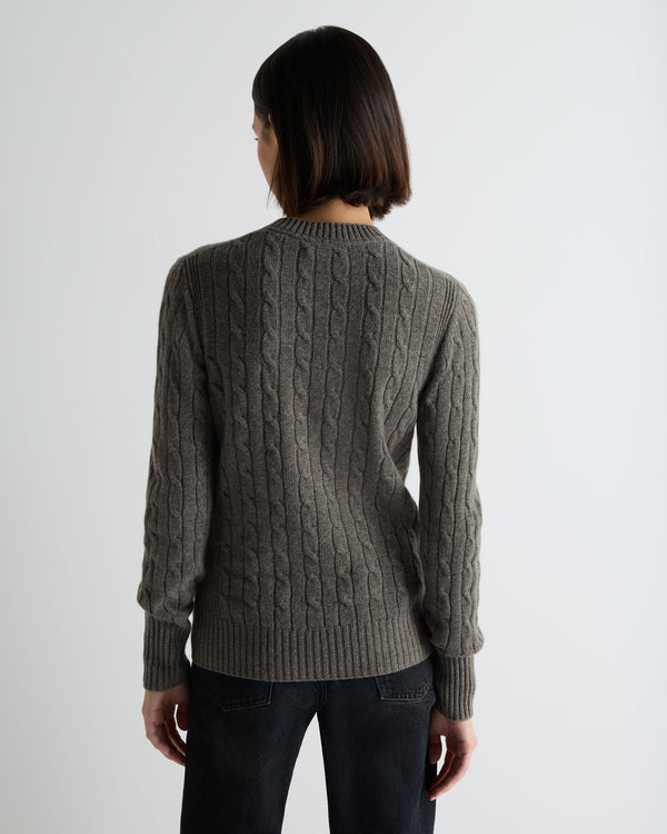 Women's Adelyn Cable Round Neck Cashmere Jumper 4