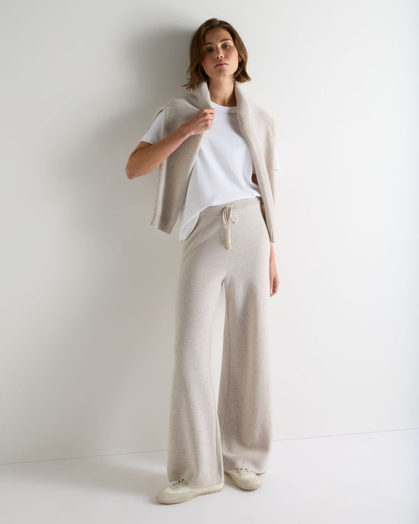 Women's Honeycomb Knit Cashmere Trouser 3