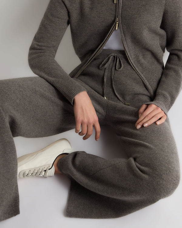 Women's Honeycomb Knit Cashmere Trouser 6