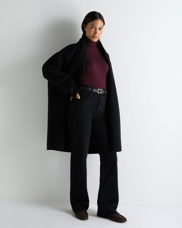 Women's Superfine Cashmere Ribbed Roll Neck Jumper 3
