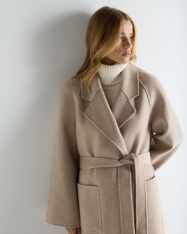 Women's Longline Woven Coat 5