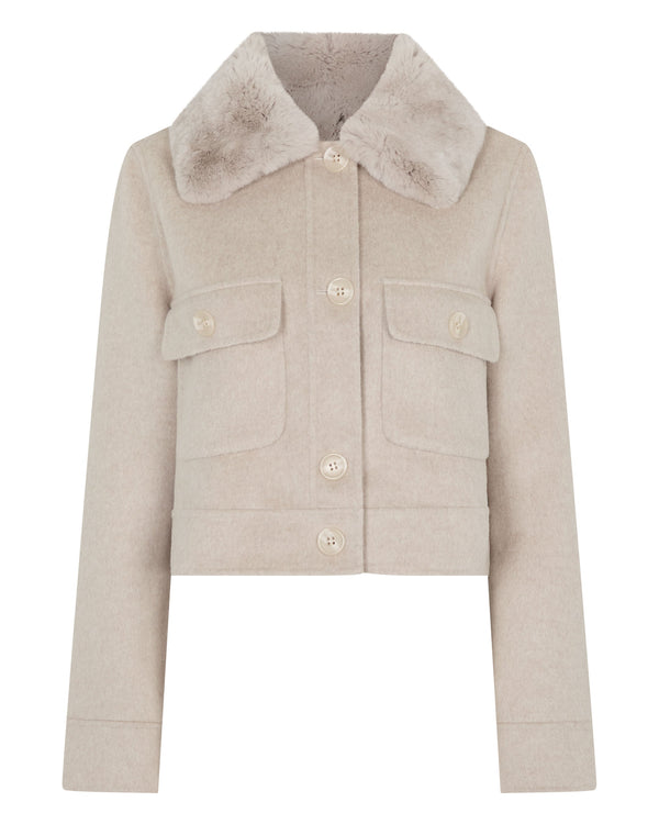 Women's Rosie Fur Collared Jacket 8
