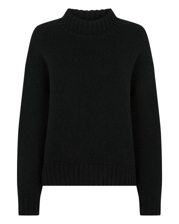 Women's Chunky Funnel Neck Cashmere Jumper 2