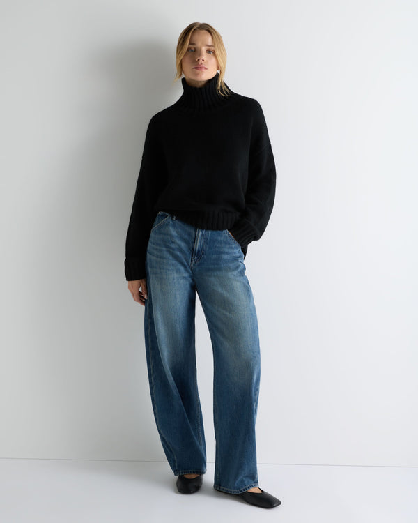 Women's Chunky Funnel Neck Cashmere Jumper 3