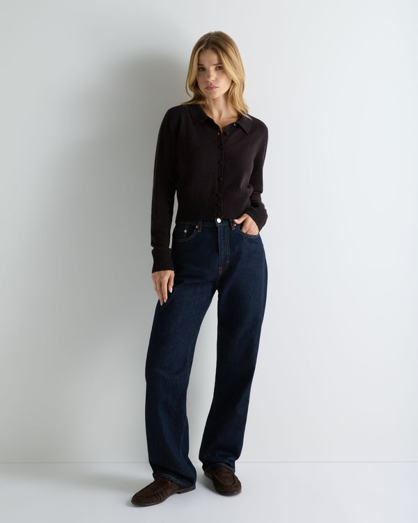 Women's Thea Collared Cashmere Cardigan 3