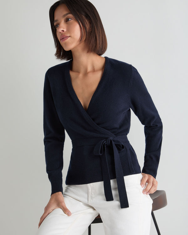 Women's Arabella Wrap Cashmere Cardigan 6