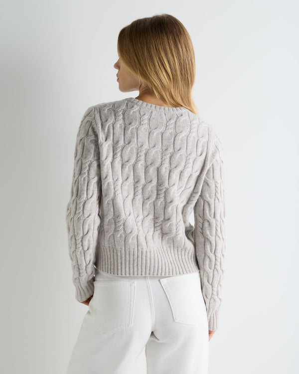 Women's Cable Cashmere Cardigan 4
