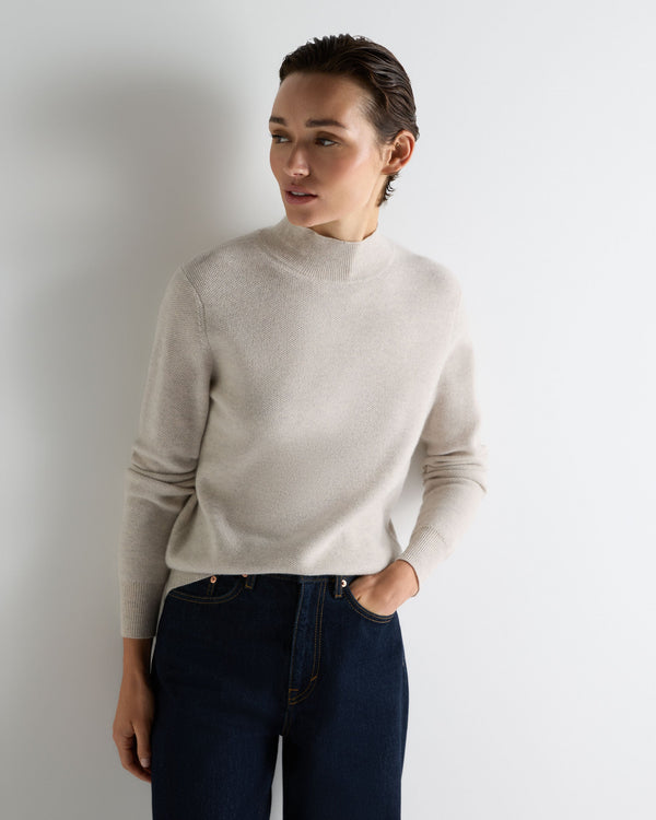 Women's Honeycomb Knit Cashmere Jumper 1