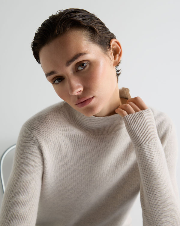 Women's Honeycomb Knit Cashmere Jumper 5