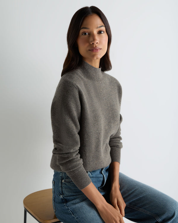 Women's Honeycomb Knit Cashmere Jumper 1