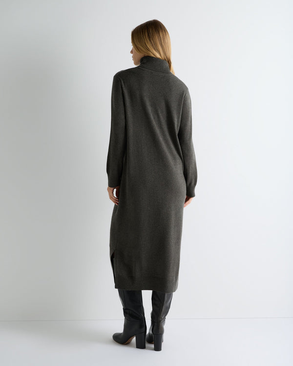 Women's Roll Neck Cashmere Jumper Dress  4