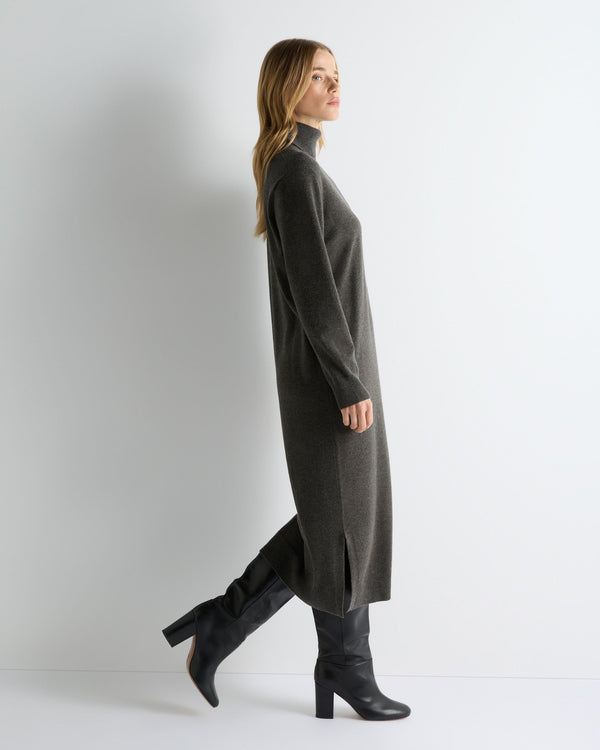 Women's Roll Neck Cashmere Jumper Dress  6