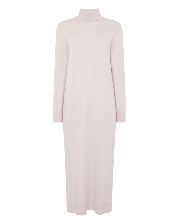 Women's Roll Neck Cashmere Jumper Dress 2