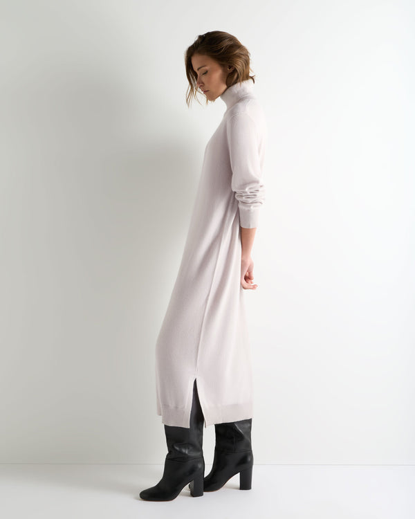 Women's Roll Neck Cashmere Jumper Dress 6