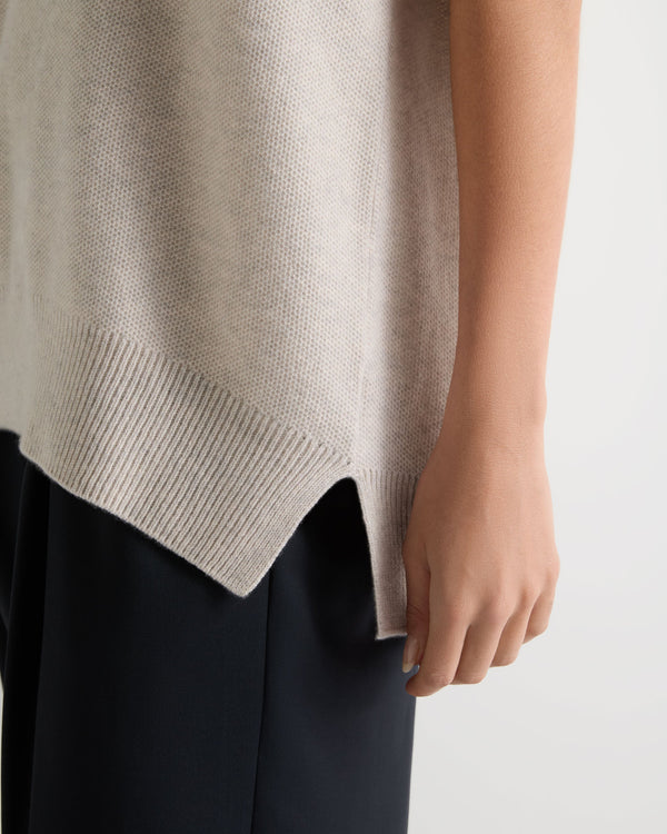 Women's Honeycomb Sleeveless Cashmere Jumper 5