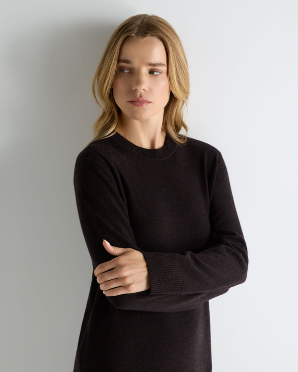 Women's Round Neck Cashmere Jumper Dress 5