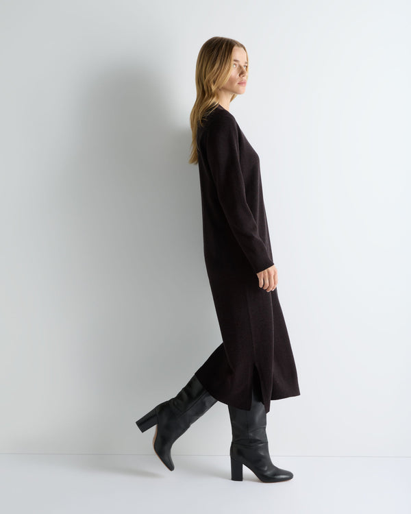 Women's Round Neck Cashmere Jumper Dress 6
