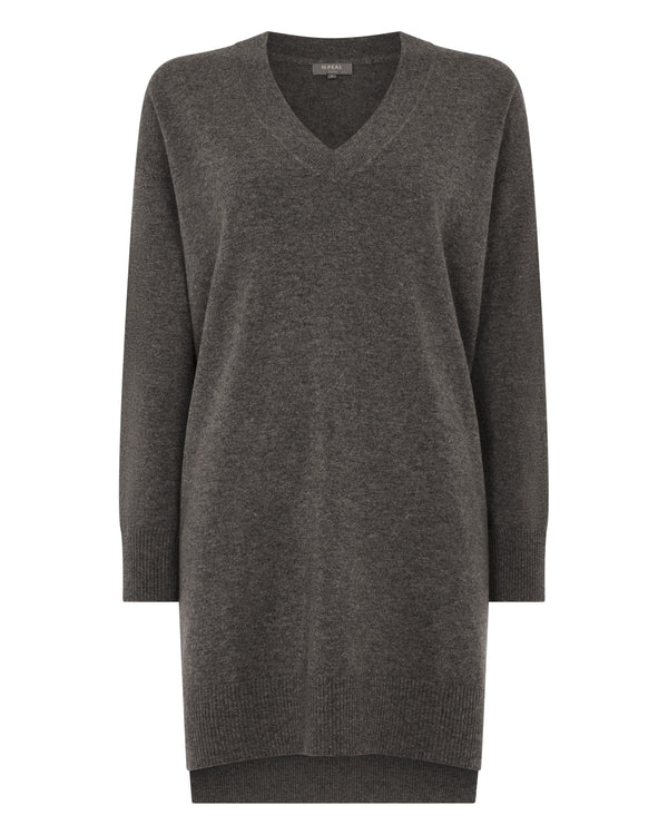 Women's Elise Long V Neck Cashmere Tunic 2