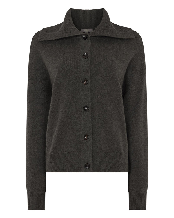 Women's Sailor Collar Cashmere Cardigan  2