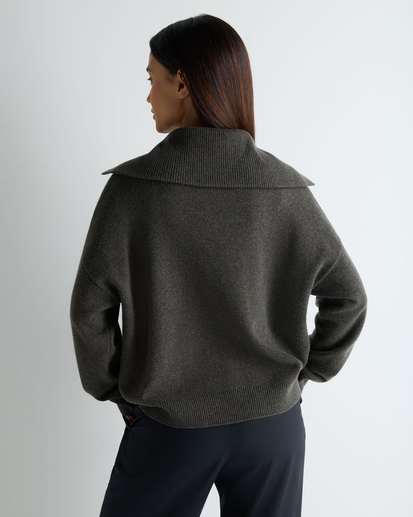 Women's Sailor Collar Cashmere Cardigan  4