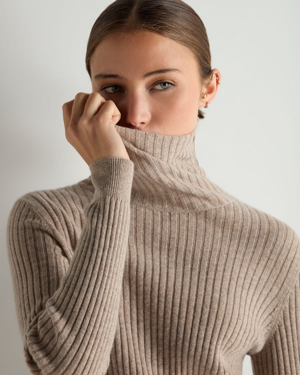 Women's Roll Neck Cashmere Jumper 5