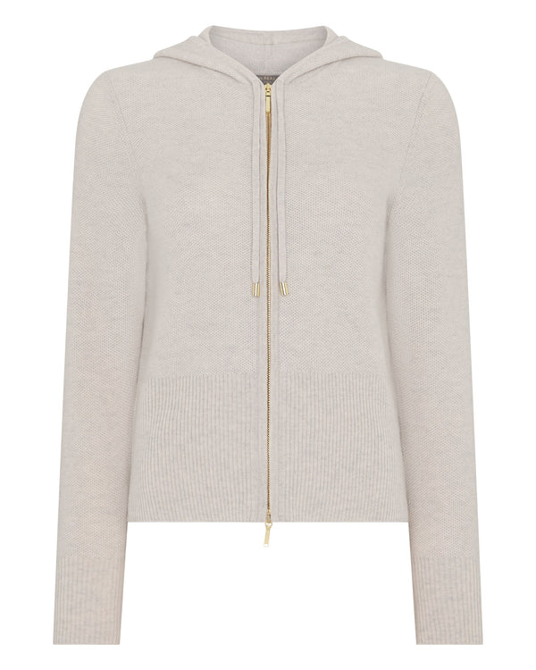 Women's Honeycomb Zipper Cashmere Hoodie 2
