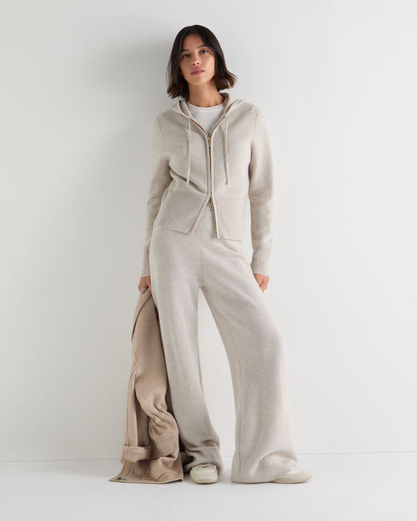 Women's Honeycomb Zipper Cashmere Hoodie 3