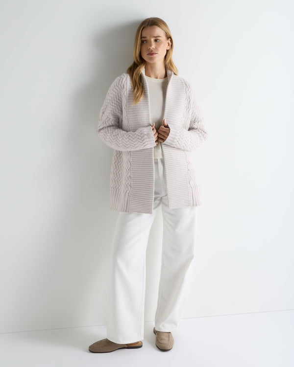 Women's Heirloom Basketweave Cashmere Cardigan 3