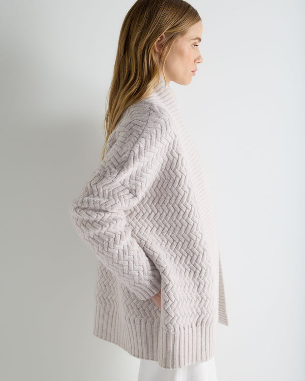Women's Heirloom Basketweave Cashmere Cardigan 6