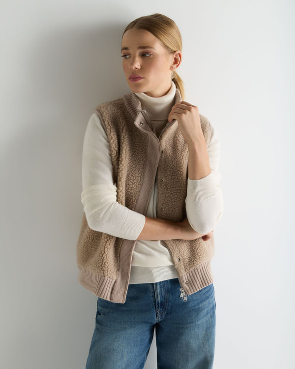 Women's Cashmere Shearling Gilet 1