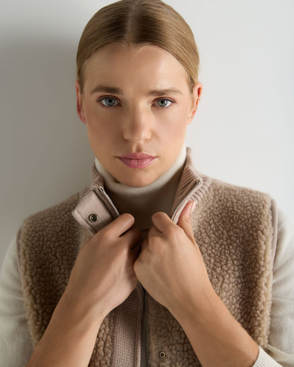 Women's Cashmere Shearling Gilet 5