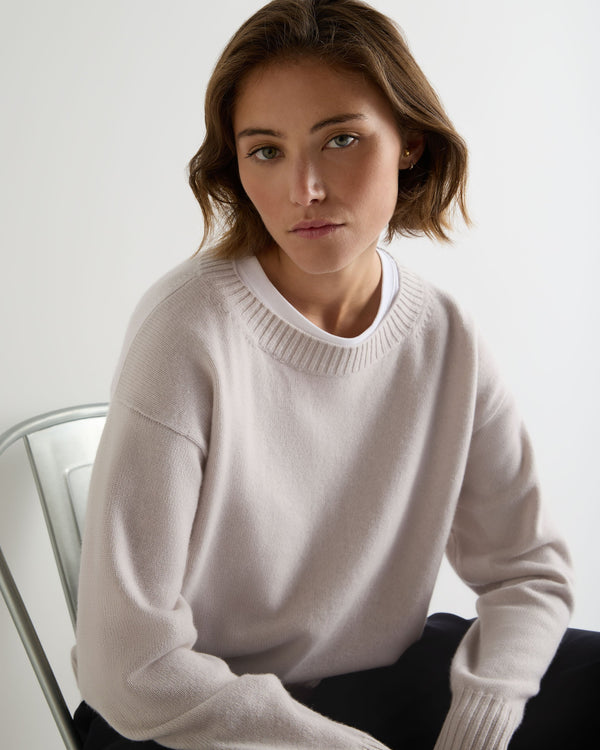 Women's Crop Boat Neck Cashmere Jumper 5