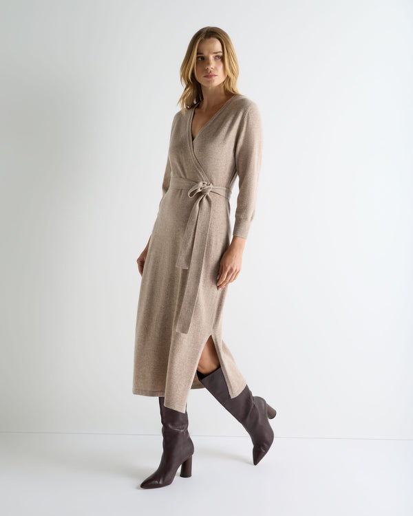 Women's Willa Wrap Cashmere Dress 3