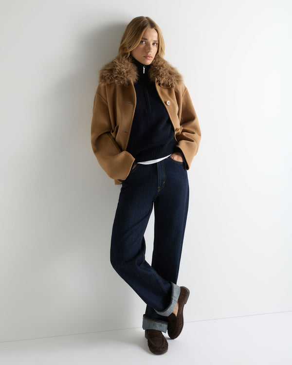 Women's Honeycomb Quarter-Zip Cashmere Jumper 3