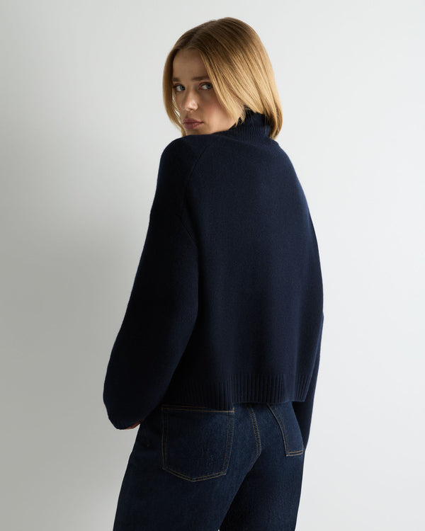 Women's Honeycomb Quarter-Zip Cashmere Jumper 4