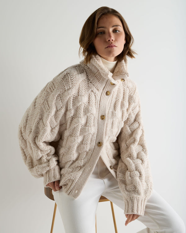 Women's Hero Button Cashmere Jumper 1