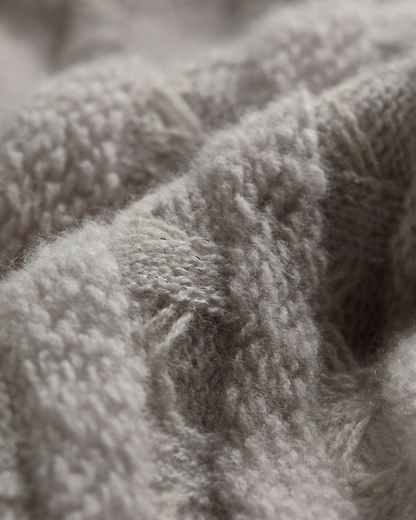Women's Fairisle Funnel Neck Cashmere Jumper With Lurex 7