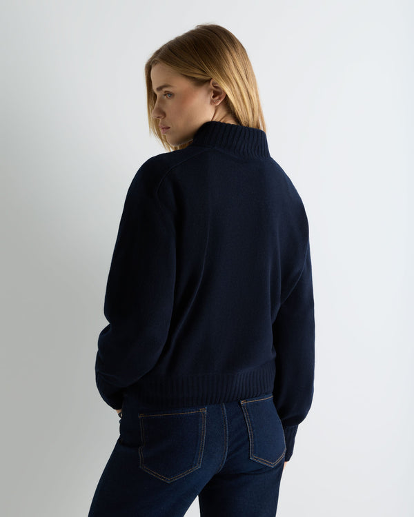 Women's Funnel Neck Cashmere Jumper 4