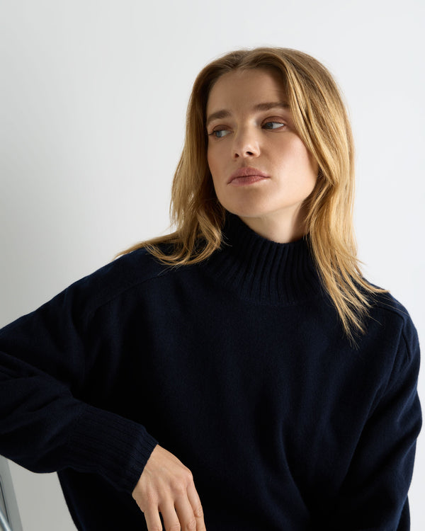 Women's Funnel Neck Cashmere Jumper 5