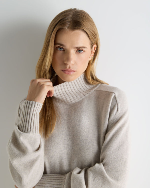 Women's Funnel Neck Cashmere Jumper 5