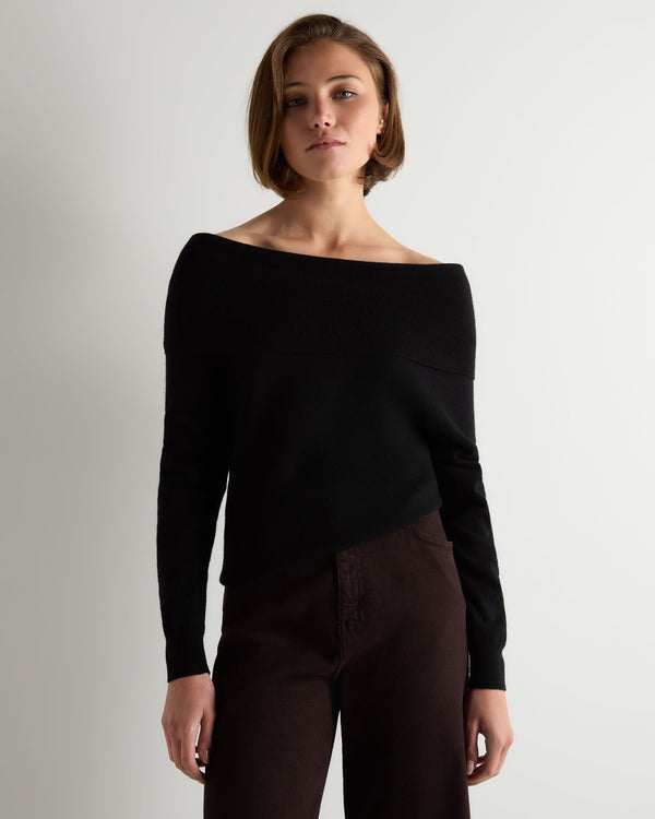 Women's Off-The-Shoulder Cashmere Jumper 1