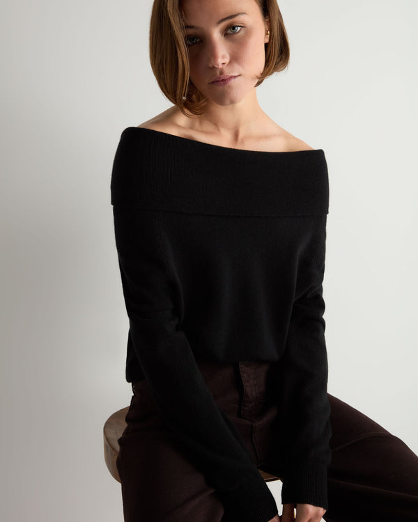 Women's Off-The-Shoulder Cashmere Jumper 5