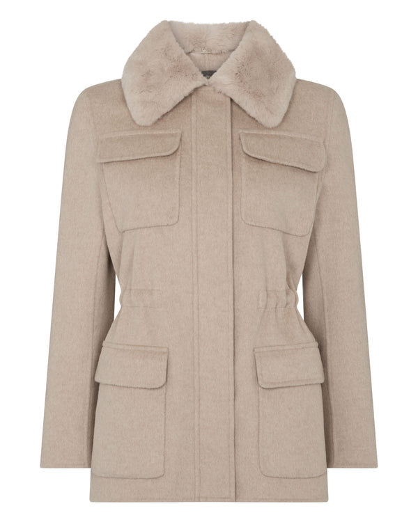Women's Fur Collar Field Jacket 2