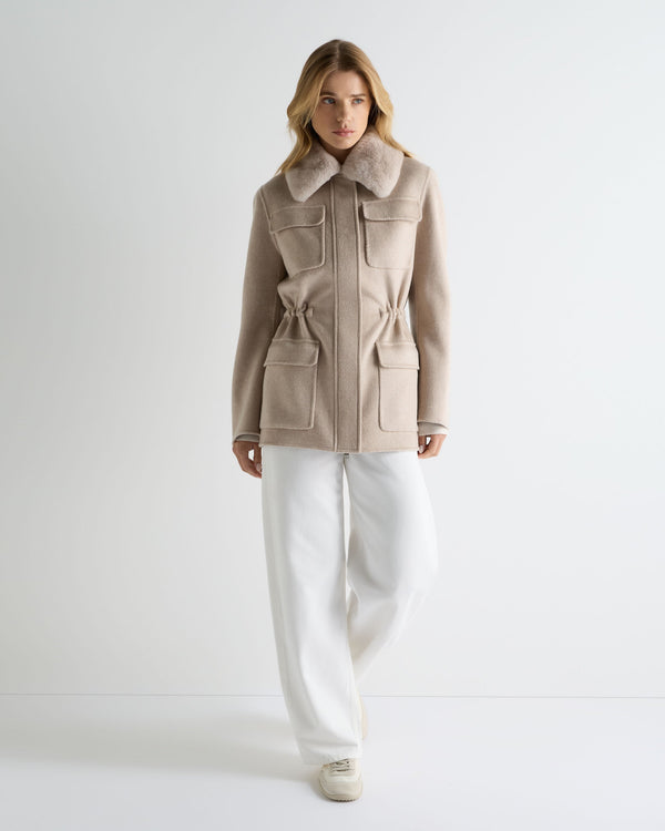 Women's Fur Collar Field Jacket 3