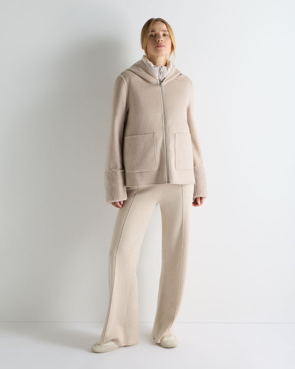 Women's Double Layer Jacket With Fur Trim 3