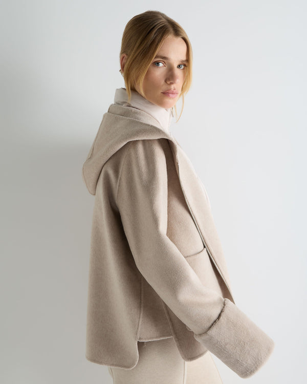 Women's Double Layer Jacket With Fur Trim 6