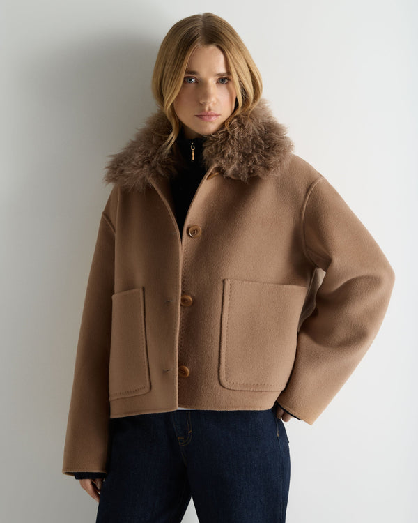 Women's Shearling Collar Jacket 1